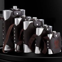 Thickened 304 stainless steel wine pot 3 5 catties 5 catty 10 catty portable wine bottle Russian wine pot outdoor portable