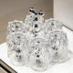 High-value glass cup household drinking cup living room hospitality tea cup upside down cup holder storage light luxury whiskey cup