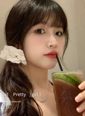 泡泡白色大肠发圈女肥肠发绳