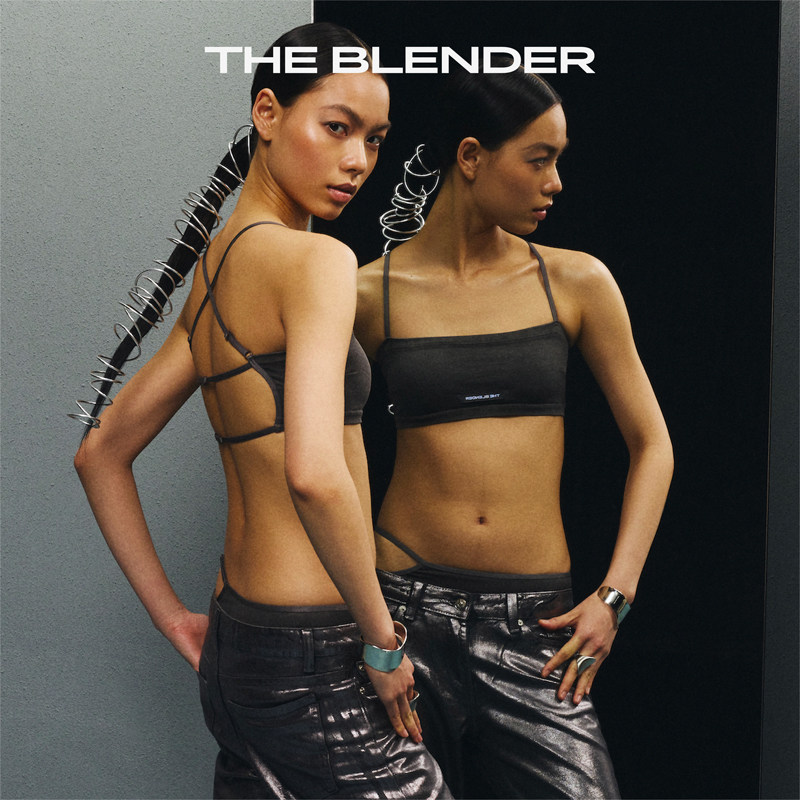 The Blender砂洗肤感牛仔可拆卸胸垫美背抹胸细肩带内衣女士,淘宝优惠券,粉丝福利购,淘宝优惠卷