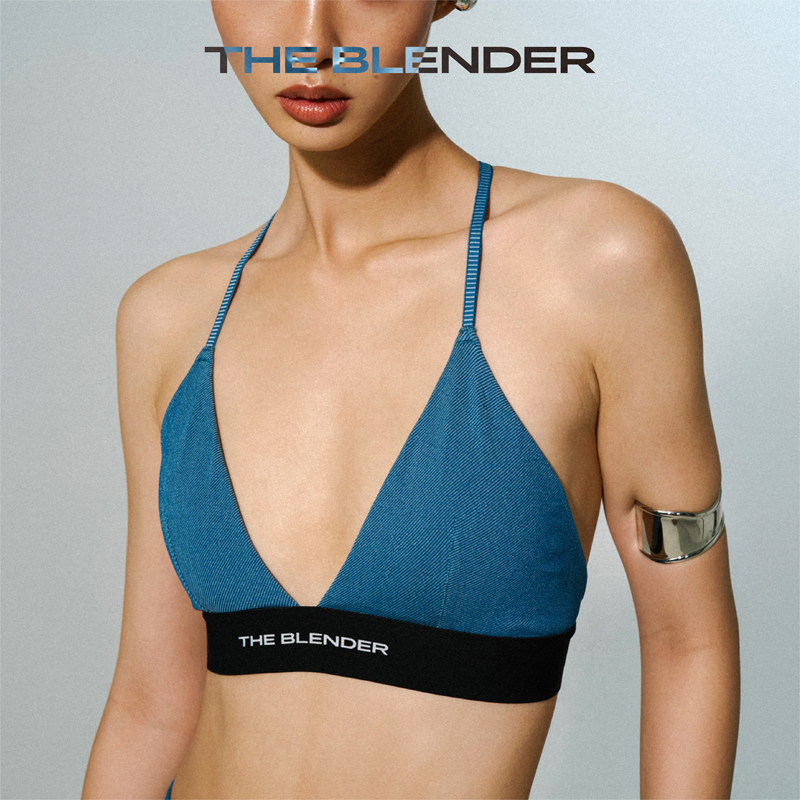 【百亿补贴】The Blender 肤感牛仔系列黑织带美背夏天背心女内衣 - 图3