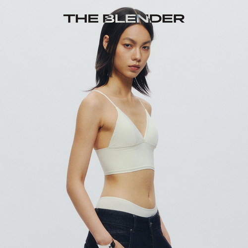 The Blender可拆卸胸垫细肩带深V领美背背心式外穿内衣吊带女夏季 - 图3