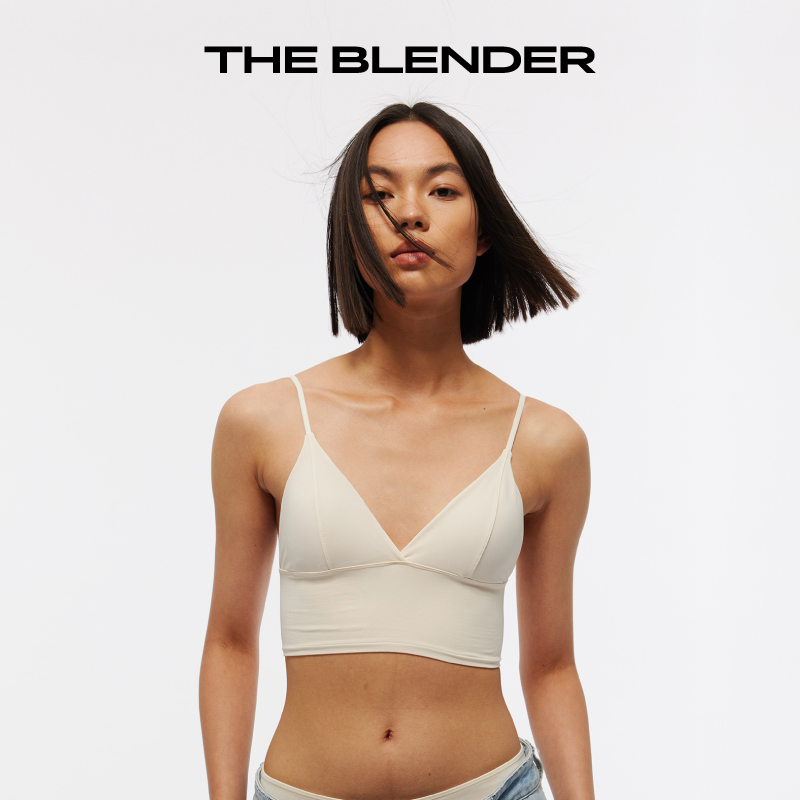 The Blender  深V美背瑜伽透气内衣夏季女胸罩背心度假三角杯套装