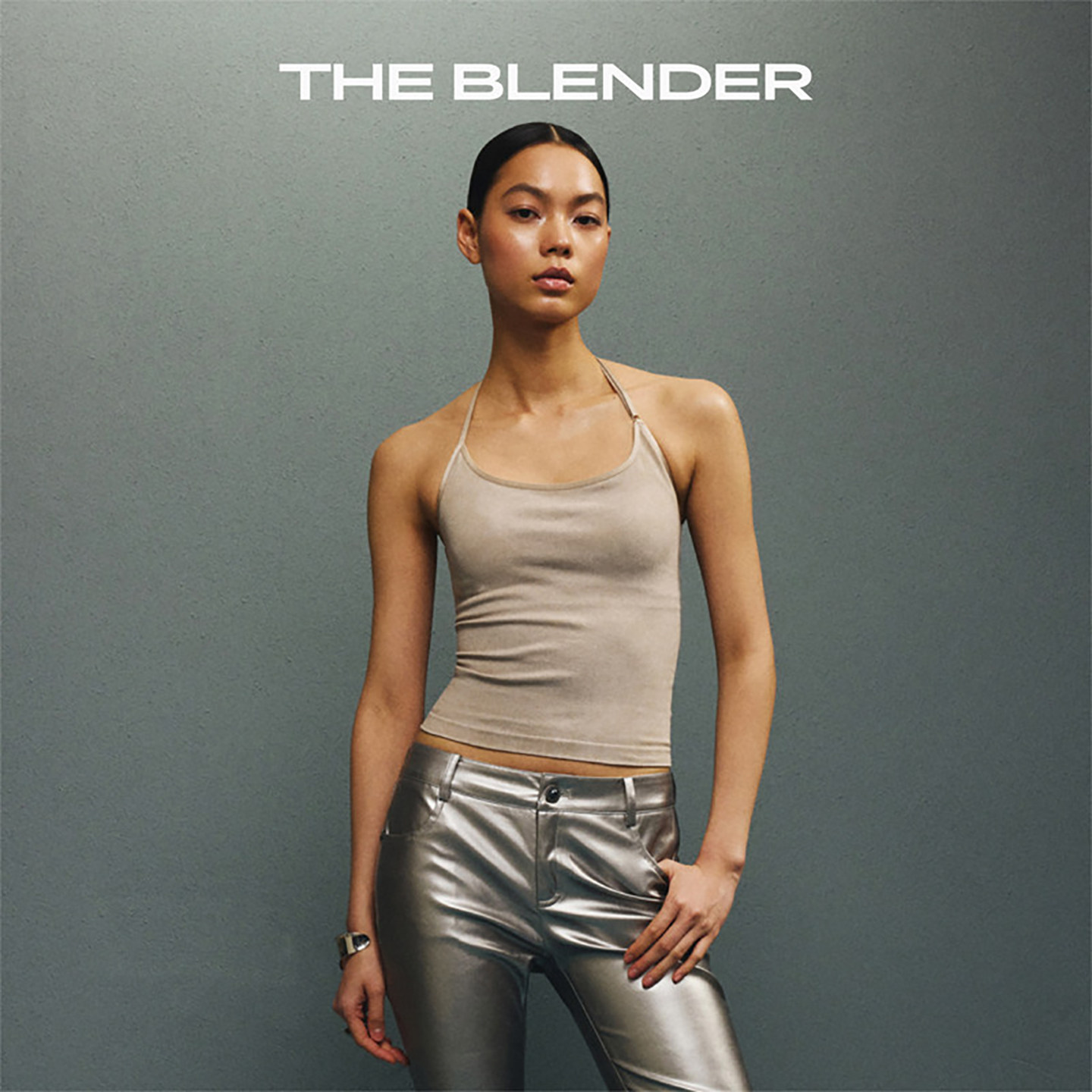 The Blender砂洗肤感牛仔无缝美背固定胸垫挂脖吊带背心女士,淘宝优惠券,粉丝福利购,淘宝优惠卷