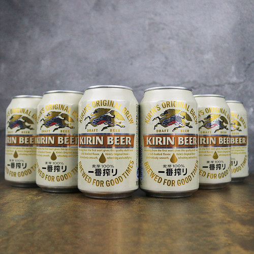 日本KIRIN/麒麟啤酒一番榨330mlx24罐装全麦麦芽精酿清爽黄啤整箱 - 图0
