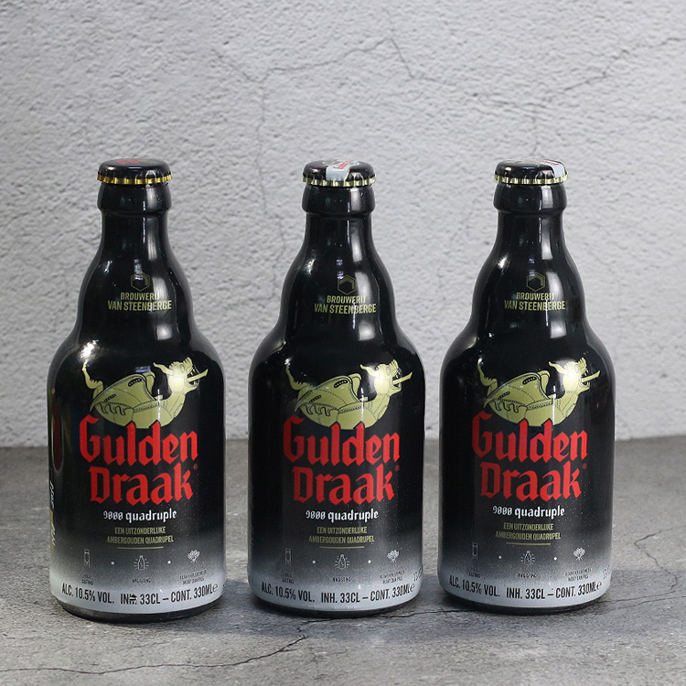 比利时进口金龙四料琥珀GuldenDraak戈登格登大龙9000啤酒330ml*6 - 图1