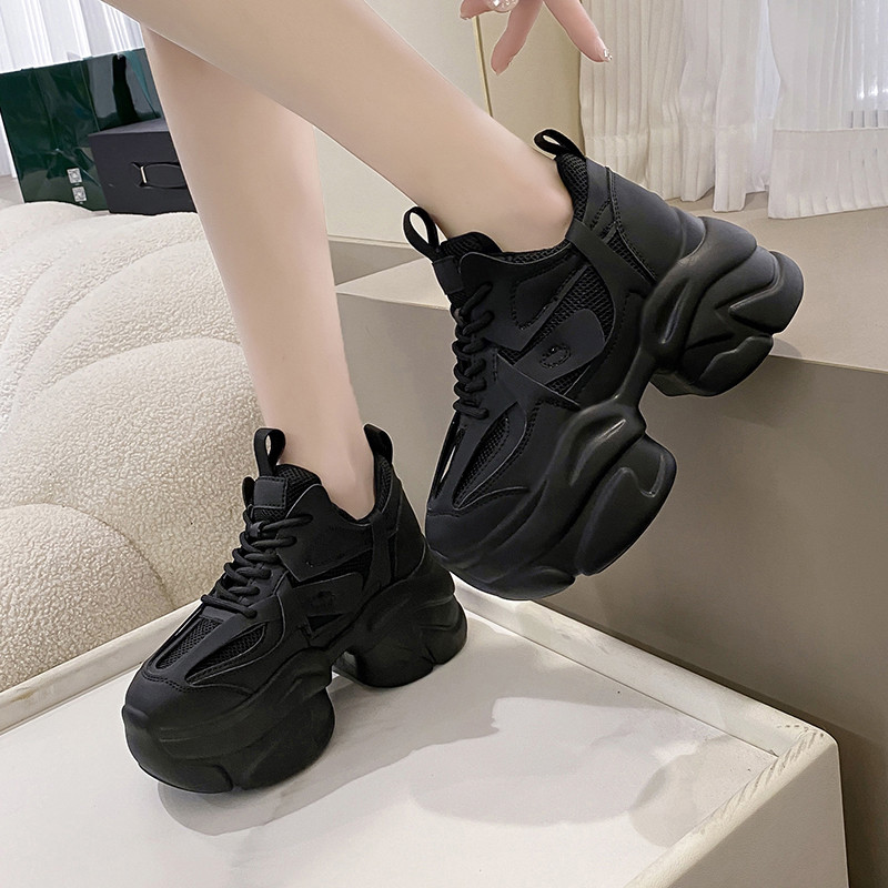 欧版厚底老爹鞋女2026春季新款透气增高鞋百搭小个松糕运动休闲鞋,淘宝优惠券,粉丝福利购,淘宝优惠卷
