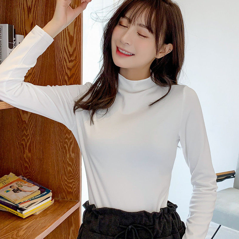 高领t恤2020年新款百搭显瘦打底衫 炫魅影T恤