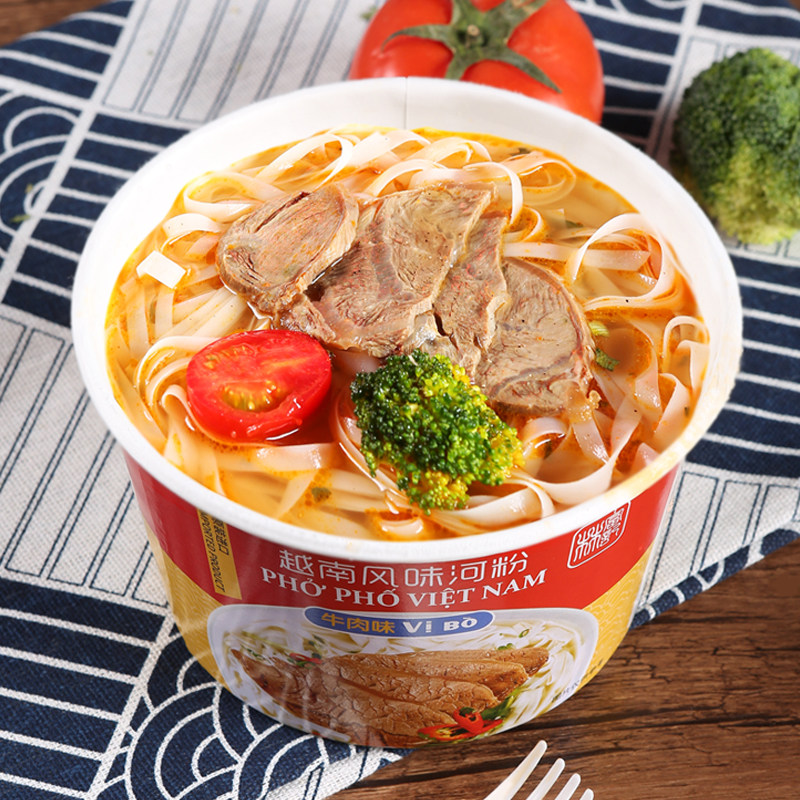 越南原装进口林富记碗装河粉牛肉味河粉速食方便汤河粉米粉整箱,淘宝优惠券,粉丝福利购,淘宝优惠卷