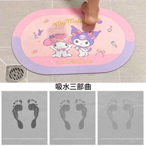 Мультяшный нескользящий быстросохнущий ковер для домашнего использования, коврик, хорошо впитывает воду