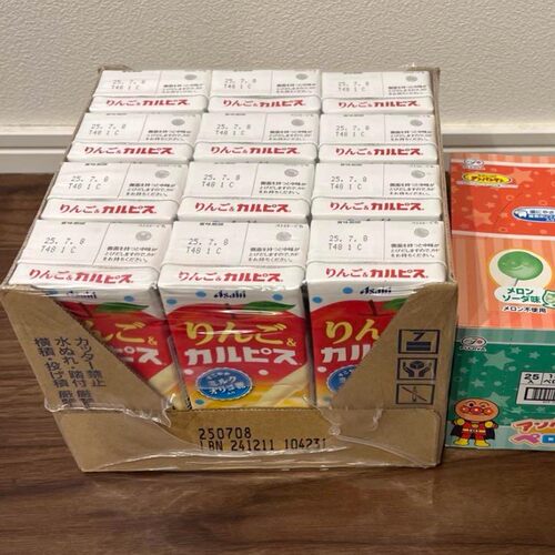 日本进口Asahi朝日可尔必思原味苹果葡萄味乳酸菌风味饮料盒装 - 图2