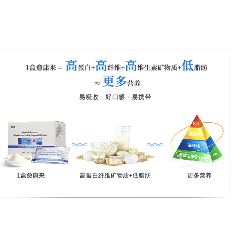 愈康来分离乳清蛋白复合粉牛初乳 安体舒医疗器械牛初乳