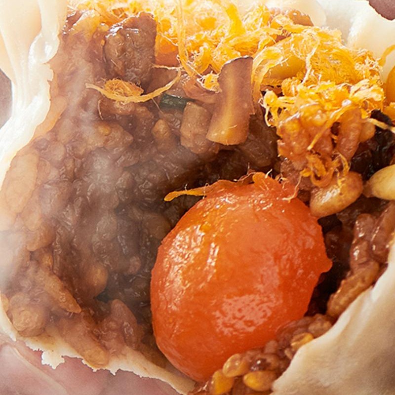 【百补】吉祥黄金蛋黄烧麦240g糯米速冻速食烧卖早餐6袋装,淘宝优惠券,粉丝福利购,淘宝优惠卷