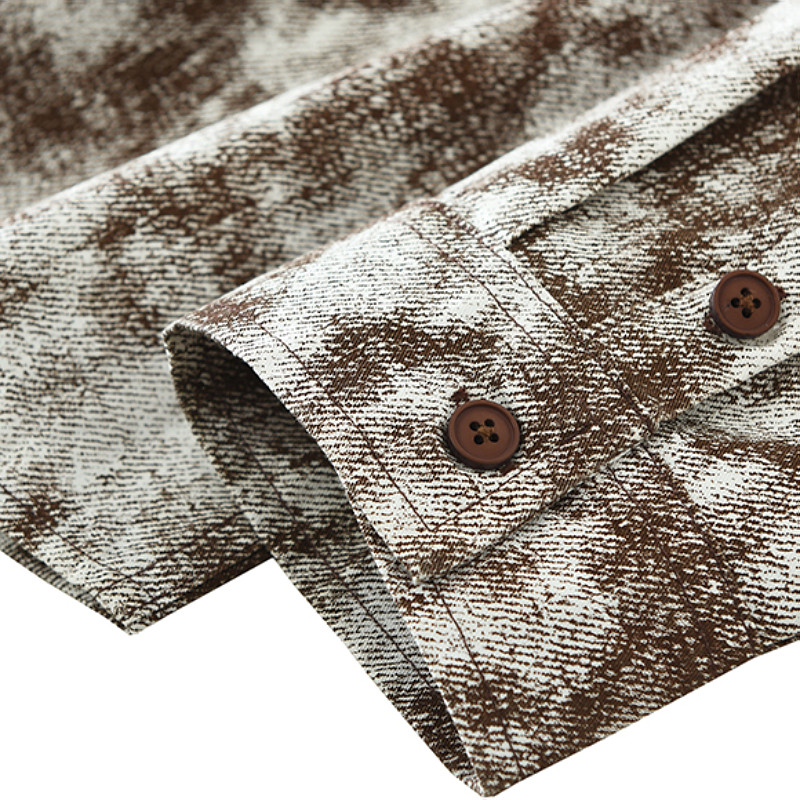 『扎染』汉序设计感  春季日系复古长袖衬衫男士纯棉宽松休闲衬衣,淘宝优惠券,粉丝福利购,淘宝优惠卷