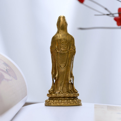 普陀山南海观音南海观世音菩萨佛像神像摆件精致小随身佛家居供奉-图2