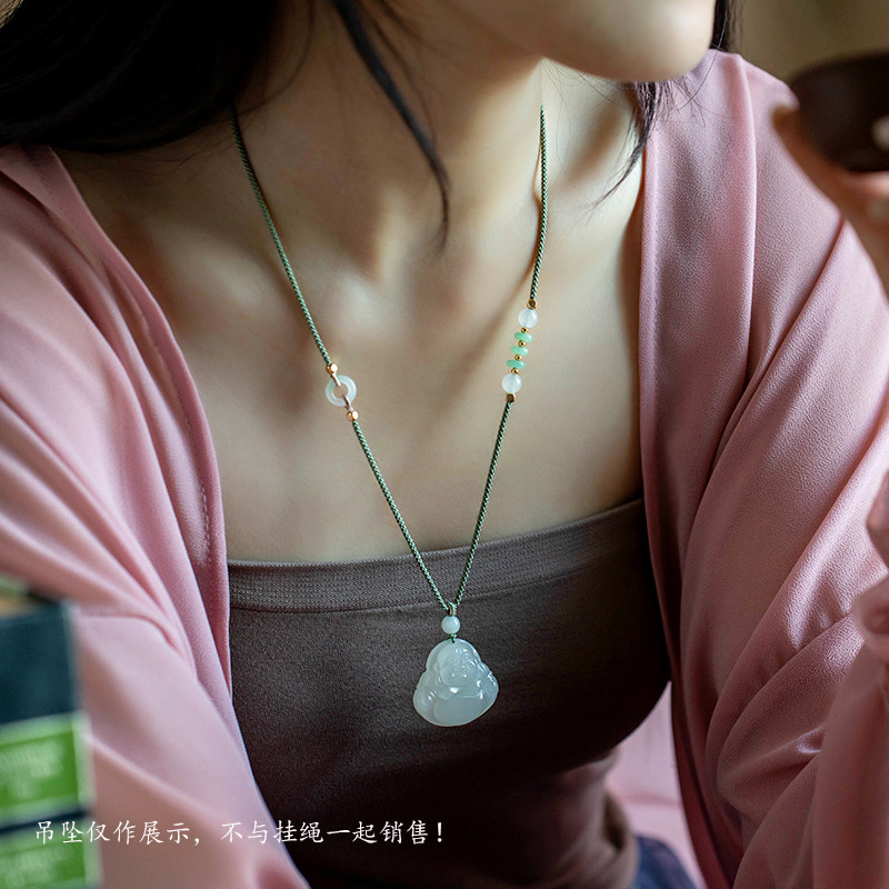 高档手工编织项链绳玉吊坠挂绳挂脖翡翠玉坠玉佛平安扣编绳锁骨绳,淘宝优惠券,粉丝福利购,淘宝优惠卷
