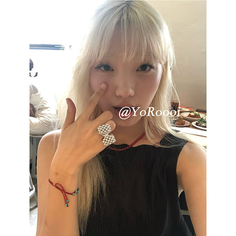 YoRoooi pearl bead bow ring
