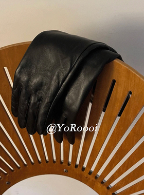 韩系冬季保暖防风百搭长款皮手套