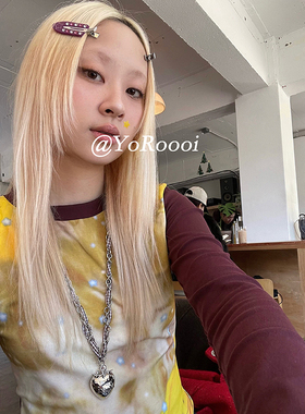 甜美紫色星星发卡可爱闪钻鸭嘴夹