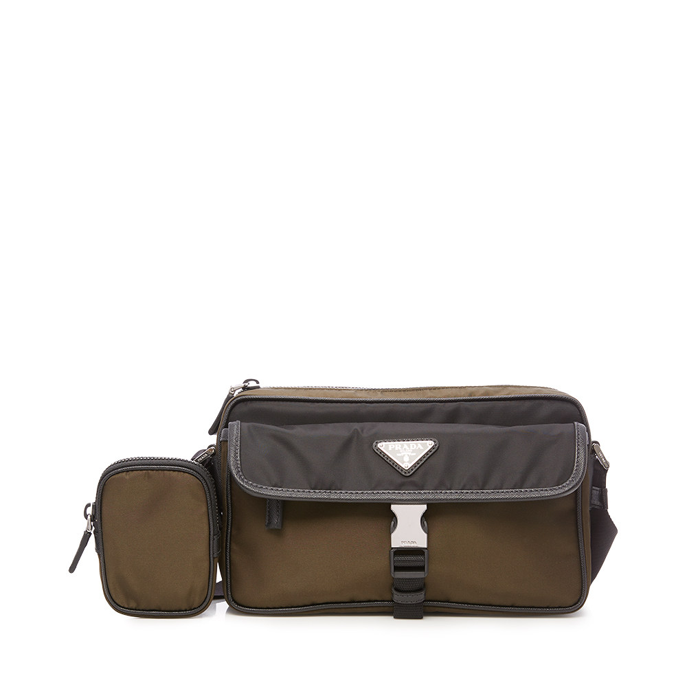 prada /普拉达尼龙 saffiano斜挎包 PRADA男士包袋