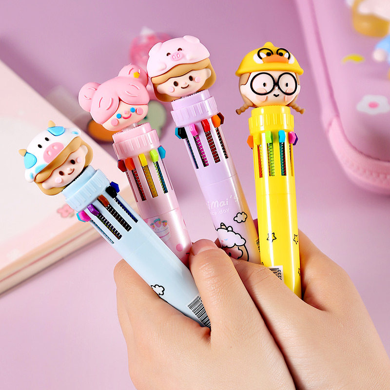 卡通彩色笔原子笔推荐品牌 新人首单立减十元 21年6月 淘宝海外