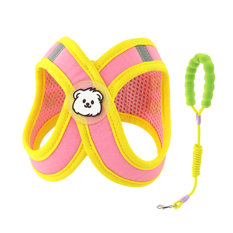 狗狗牵引绳背心式中小型犬遛狗绳防挣脱猫绳狗狗胸背小狗背带狗绳