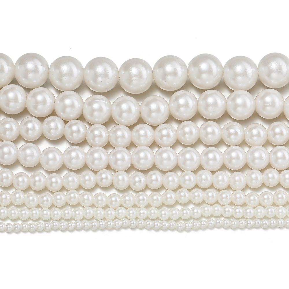 ABS塑料仿立体圆奶油珍珠辅料串珠手工diy手链项链耳饰装饰品材料 - 图0