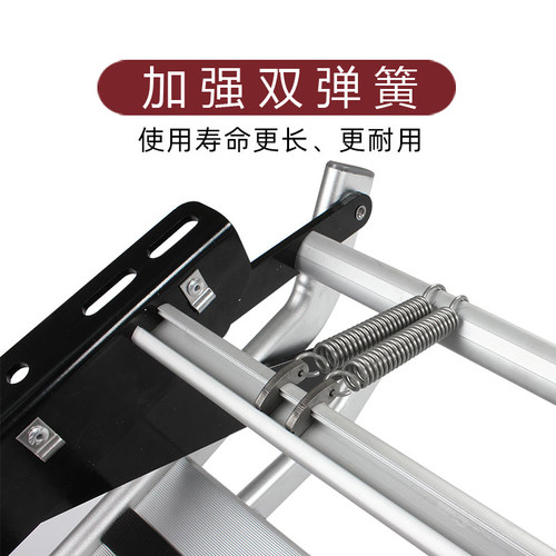 B款房车单层双层电动折叠踏步拖挂车带灯迎宾踏板铝合金手动踏步 - 图2