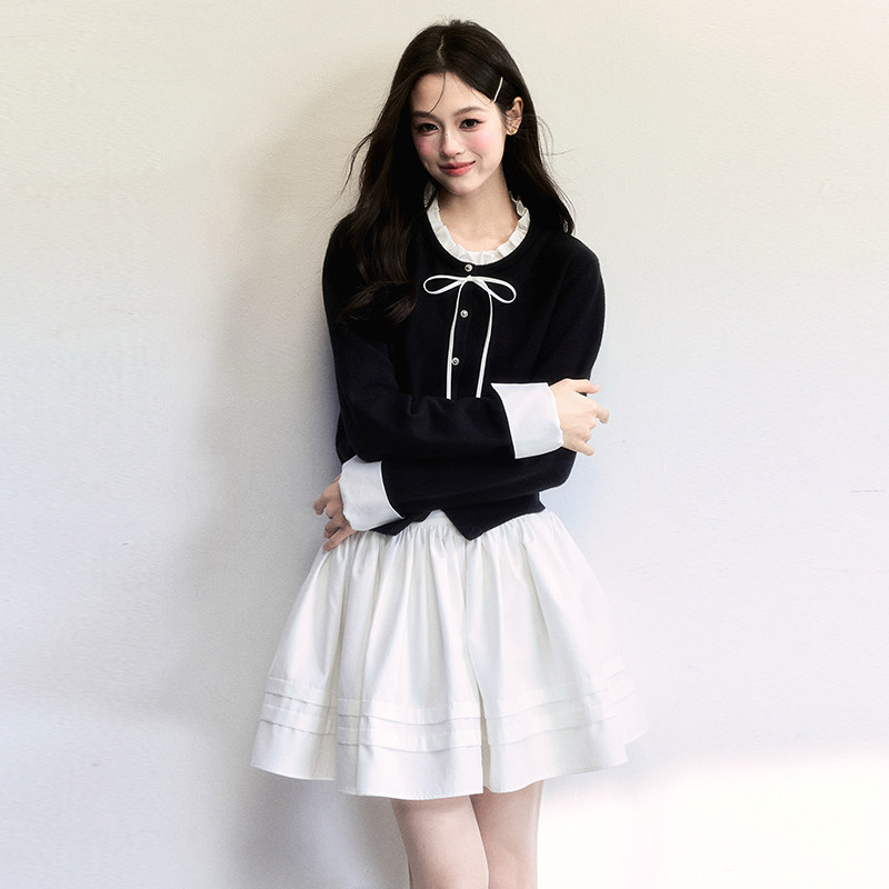 fragileheart易碎商店·甜心芭蕾韩系千金气质开衫蓬蓬裙两件套装,淘宝优惠券,粉丝福利购,淘宝优惠卷