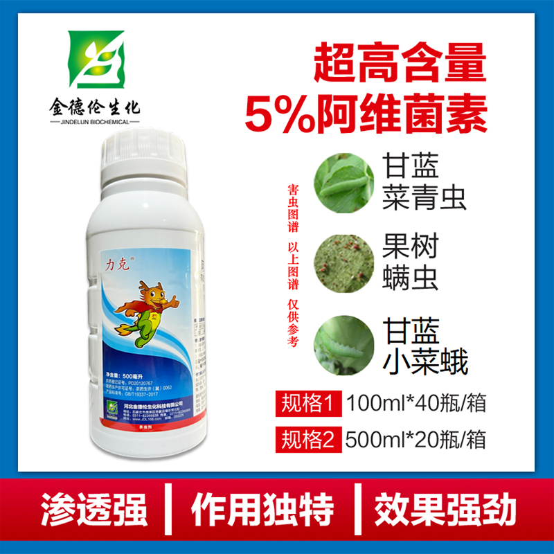 5%阿维菌素 蔬菜水稻花卉菜青虫红蜘蛛根结线虫 杀螨杀虫剂农药 - 图0