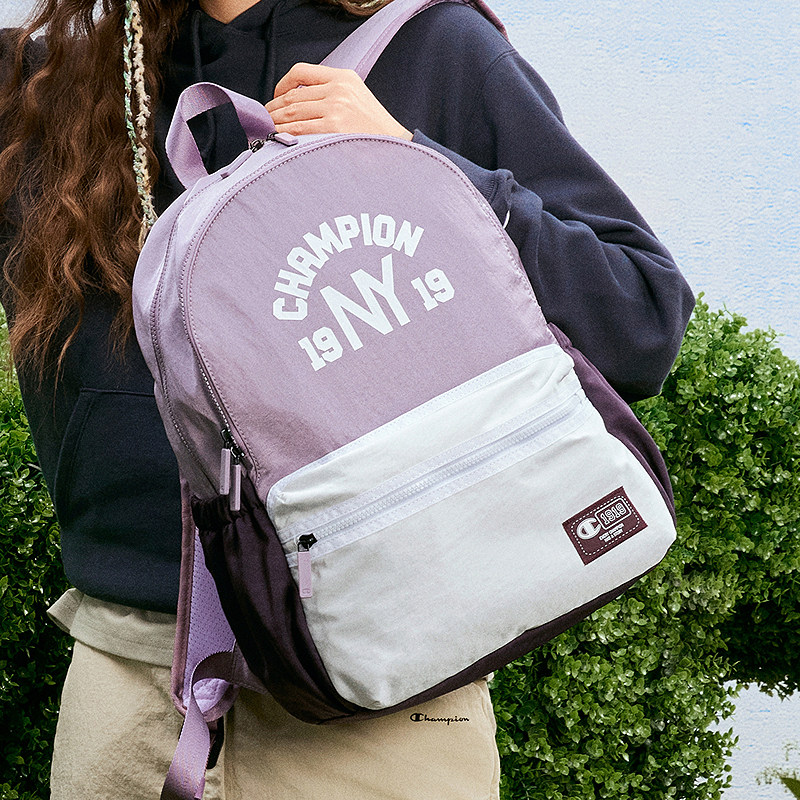 Champion backpack, female school bag, male student school bag