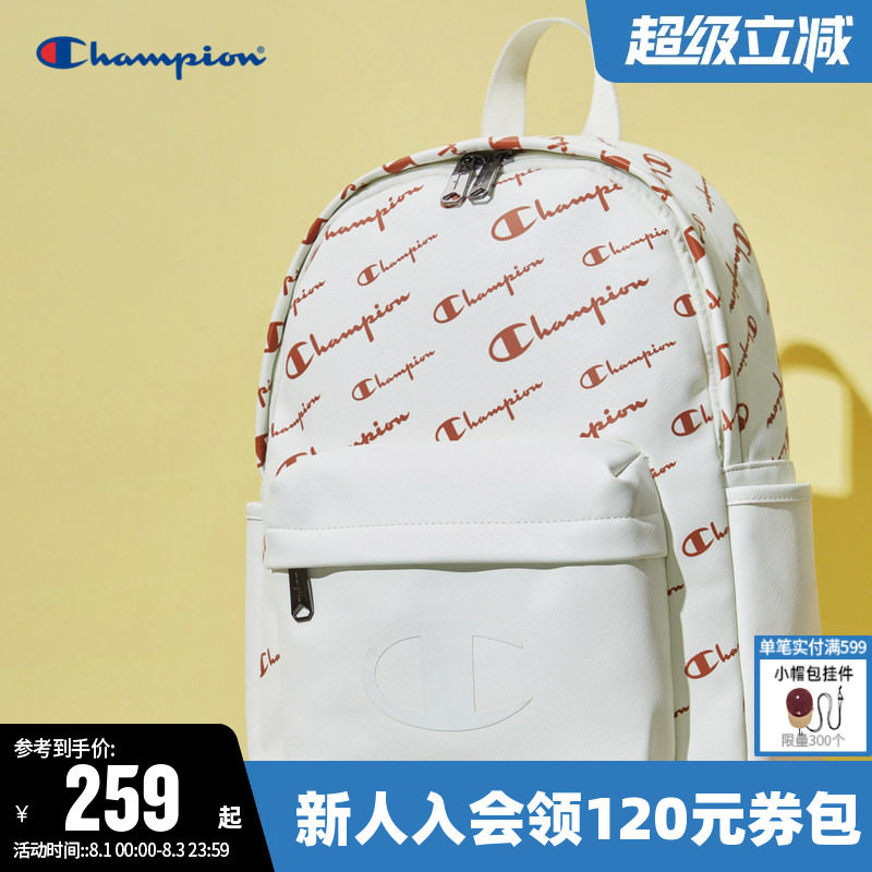Champion冠军双肩包男时尚户外旅行通勤书包女休闲背包中学生书包