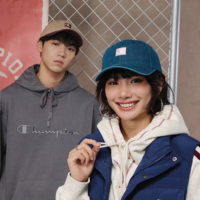 Champion冠军棒球帽2025秋季新款男女情侣时尚拼接刺绣鸭舌帽子潮