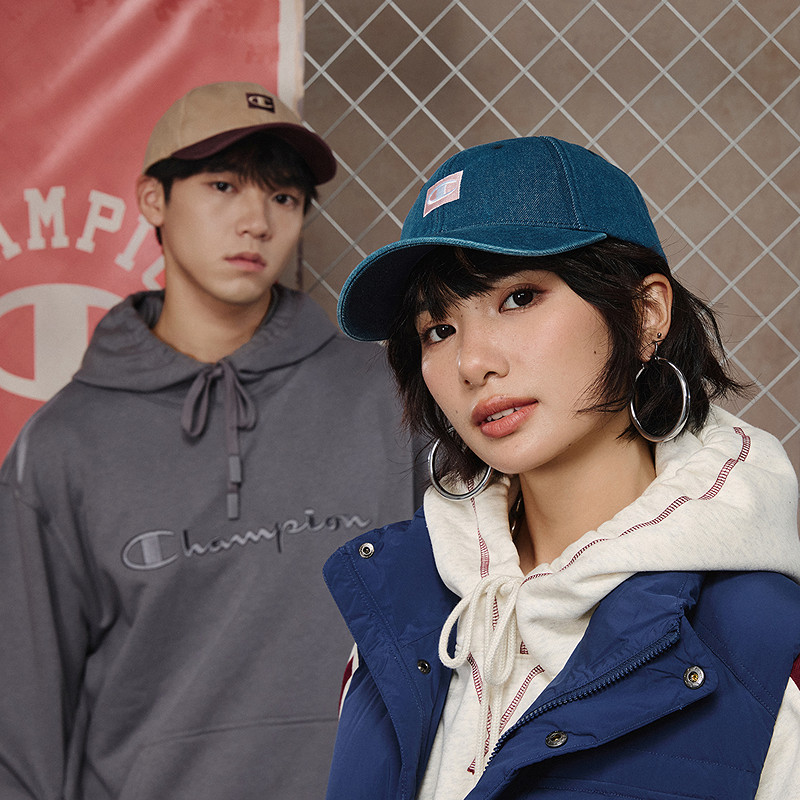 Champion冠军棒球帽2025秋季新款男女情侣时尚拼接刺绣鸭舌帽子潮