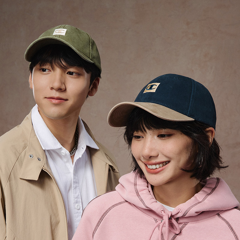 Champion冠军棒球帽2025秋季新款男女情侣时尚拼接刺绣鸭舌帽子潮