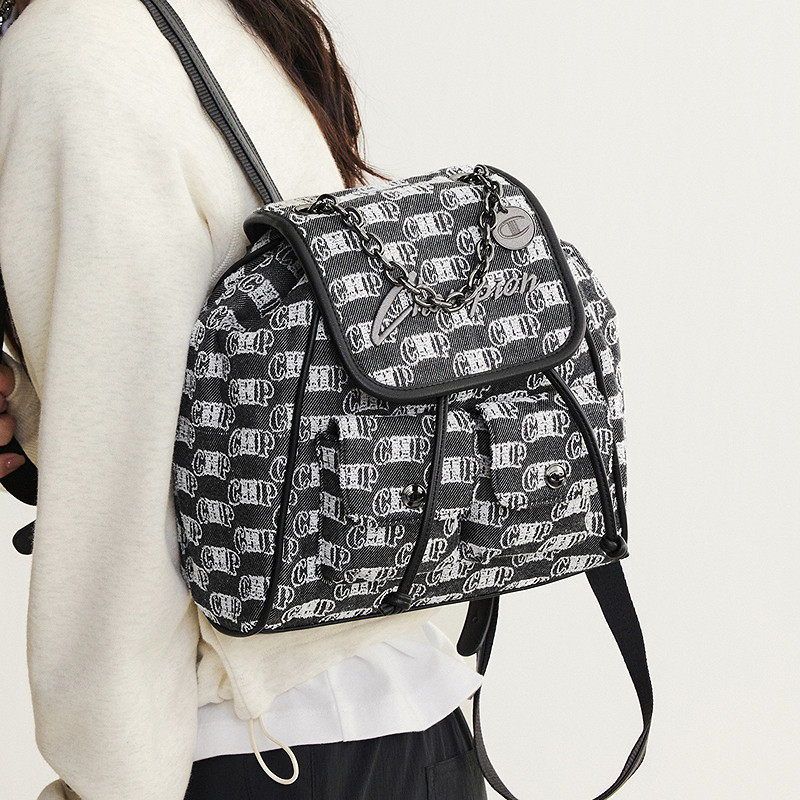 Champion travel casual denim backpack