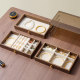 Jewelry storage box high-end exquisite walnut grain