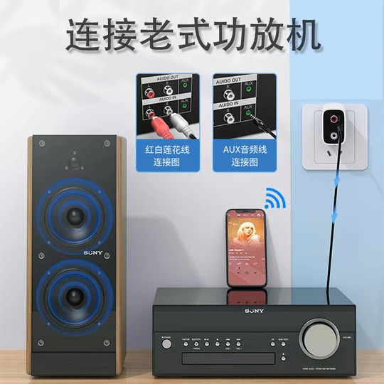 Bluetooth 5.3 стереоусилитель без потерь, беспроводной динамик