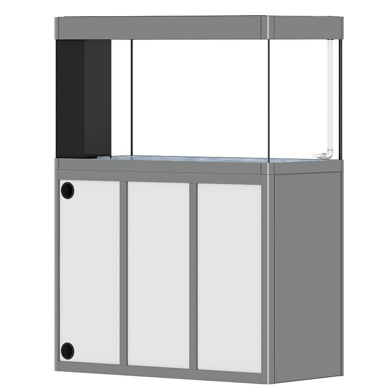 彩鲽彩蝶新款水墨丹青系列鱼缸超白玻璃底滤南美缸龙鱼缸造景养鱼 - 图3