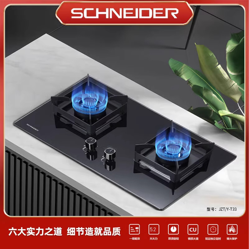 法国SCHNEIDER 燃气灶家用天然气煤气灶嵌入式台式液化气煤气炉,淘宝优惠券,粉丝福利购,淘宝优惠卷