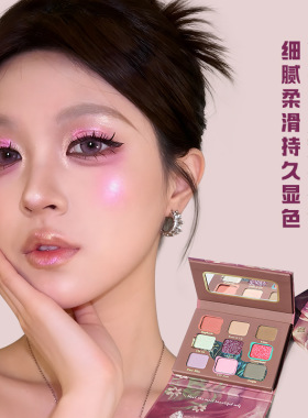 巽菲特九色珠光哑光爆闪眼影盘