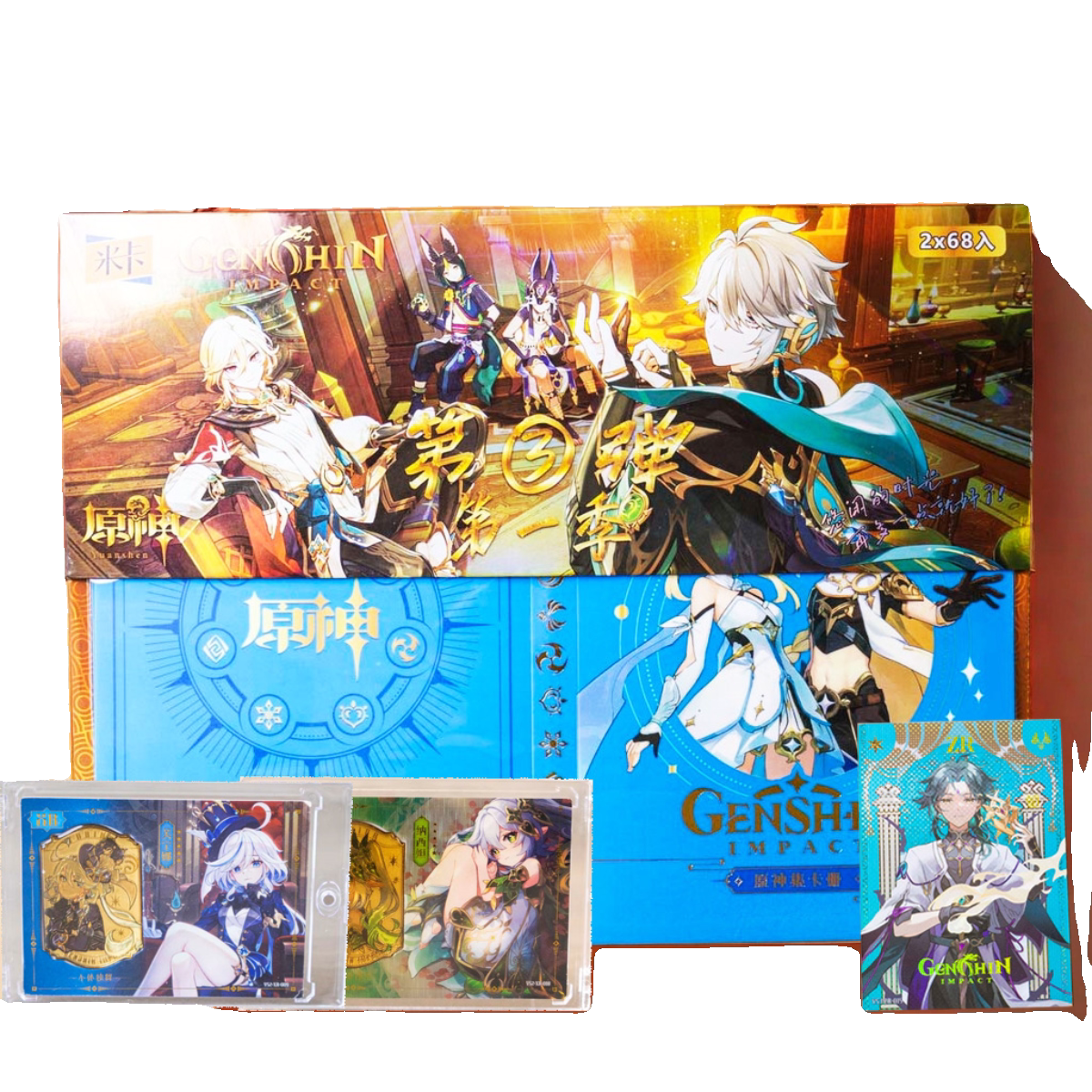 米卡原神卡片正版两元包第4弹橙卡雷电将军芭芭拉卡牌新年礼物