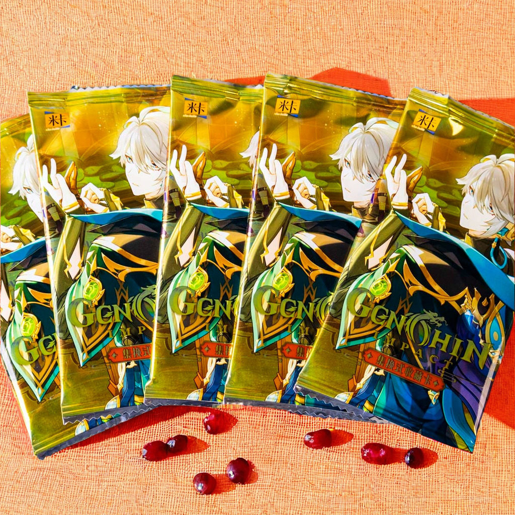 米卡原神卡片正版两元包第4弹橙卡雷电将军芭芭拉卡牌新年礼物