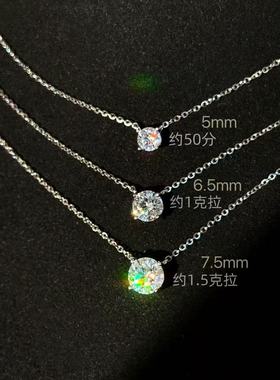 赵露思同款纯银鼻屎钻锁骨链项链