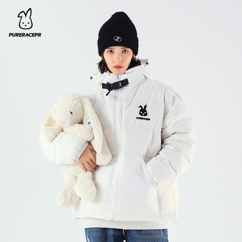 【明星同款】purerace pr冬季白鸭绒 pureracepr羽绒服