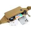 Running sports waist bag for women in summer men working on construction site multi-function canvas mobile phone bag slanting mini bag