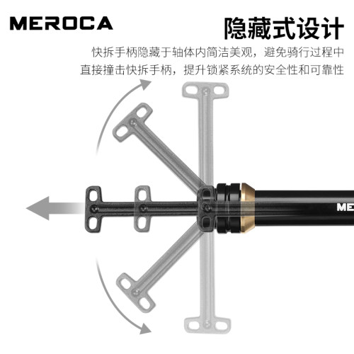 MEROCA山地公路自行车快拆桶轴杆1.5前叉桶轴杆142mm桶轴杆配件 - 图1