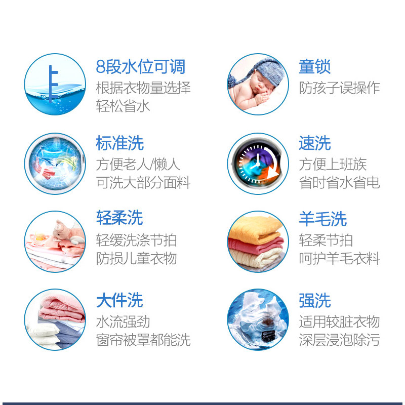 haier /海尔直驱全自动波轮洗衣机 海尔中合世纪洗衣机