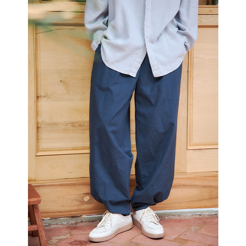 【照本堂】2025冬季新款男装棉麻16支休闲舒适收脚长裤男M22809,淘宝优惠券,粉丝福利购,淘宝优惠卷