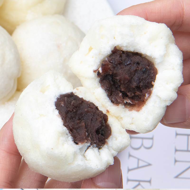 圣士雪绵豆沙东北特色绵软香甜小豆馅美食糕点180g/盒